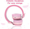 Picture of Riwbox BT05 Wings Foldable Headphones Wireless Bluetooth - Pink/Red