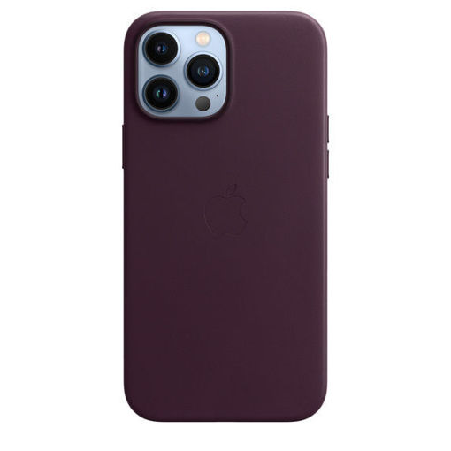 Picture of Apple iPhone 13 Pro Max Leather Case with MagSafe - Dark Cherry