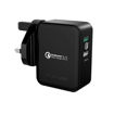 Picture of Ravpower Wall Charger 30W Dual USB QC3.0 UK - Black