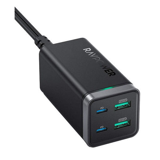Picture of Ravpower PD Pioneer 65W 4-Port USB Charger - Black