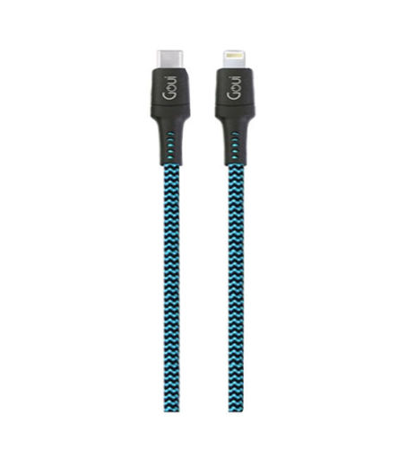 Picture of Goui Tough USB-C to Lightning Cable PD 1.5M - Blue/Black