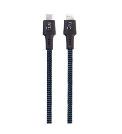 Picture of Goui 8 Pin Tough Cable USB-C to Lighting Pd 1.5M - Blue/Black