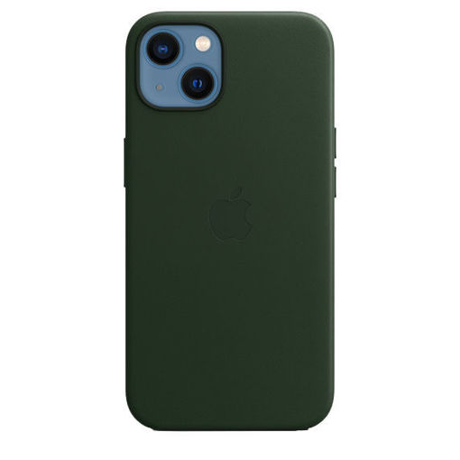 Picture of Apple iPhone 13 Leather Case with MagSafe - Sequoia Green