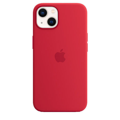 Picture of Apple iPhone 13 Silicone Case with MagSafe - Red