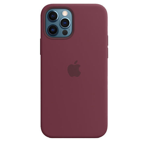 Picture of Apple iPhone 12/12 Pro Silicone Case with MagSafe - Plum