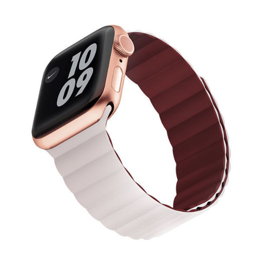 Picture of Viva Madrid Magnetic Watch Strap Cosmo for Apple Watch 42/44/45/49mm - Pink/Burgundy