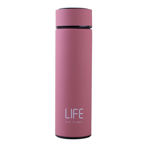 Picture of Life Insulated Stainless Steel Water Bottle 500ml - Pink