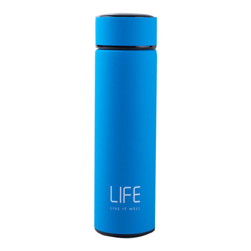 Picture of Life Insulated Stainless Steel Water Bottle 500ml - New Blue