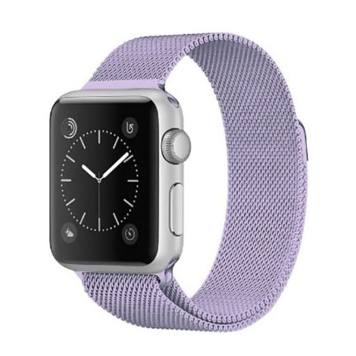 Picture of Platina Stainless Steel Band for Apple Watch 42/44/45/49mm - Lavender Purple