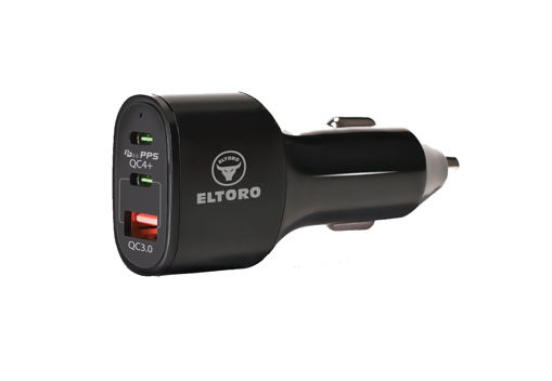 Picture of Eltoro Car Plug 60W 3Turbo Ports -  Black