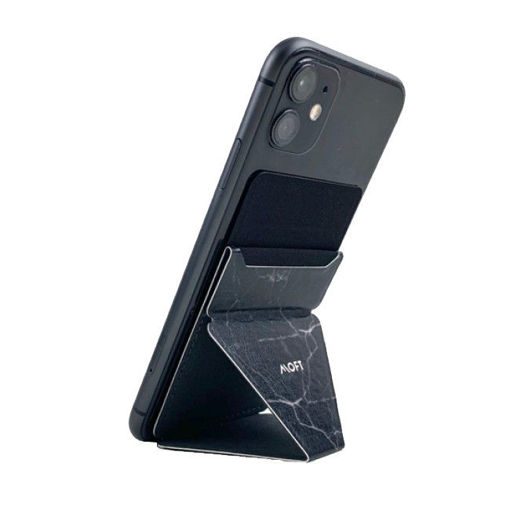 Picture of Moft Phone Stand Wallet/Hand Grip - Marble Black