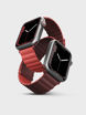 Picture of Uniq Revix Reversible Magnetic Strap for Apple Watch 38/40/41mm - Burgundy Maroon/Coral