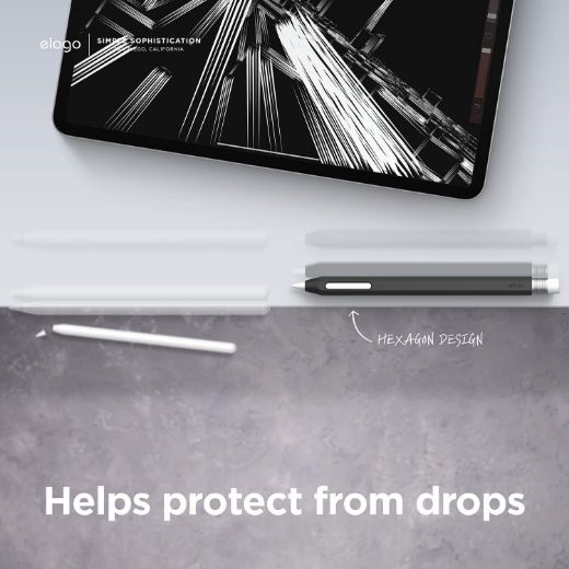 Picture of Elago Classic Case for Apple Pencil 2nd Gen - Black Silver