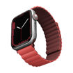 Picture of Uniq Revix Reversible Magnetic Strap for Apple Watch 38/40/41mm - Burgundy Maroon/Coral