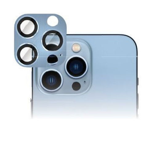 Picture of Smart Premium Aluminum Camera Glass Protector for iPhone 13 Pro/13 Pro Max - Blue