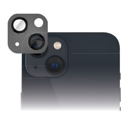 Picture of Smart Premium Aluminum Camera Glass Protector for iPhone 13/13 Mini - Black