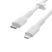 Picture of Belkin USB-C to Lightning Silicone Cable 1M - White