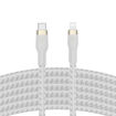 Picture of Belkin USB-C to Lightning Braided Silicone Cable 3M - White
