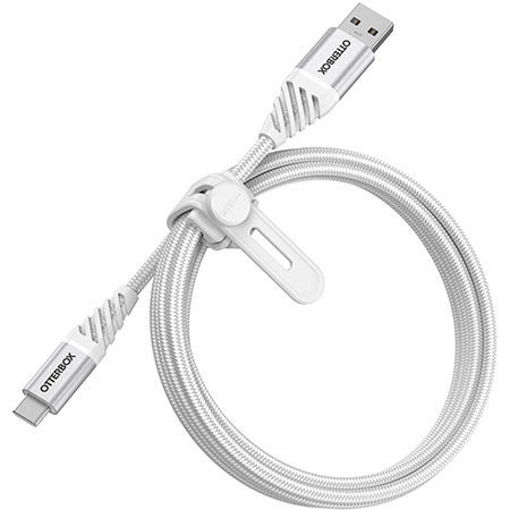 Picture of OtterBox USB-A to USB-C Cable Premium 1 Meter - White