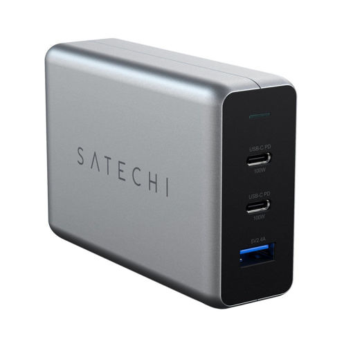 Picture of Satechi 100W Type-C PD GaN Compact Charger - Space Gray