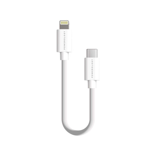Picture of Powerology USB-C to Lightning Cable 0.25M - White