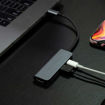 Picture of Powerology 4 in 1 USB-C Hub with HDMI/USB 3.0 - Gray