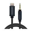 Picture of Powerology Aluminum Braided Lightning to 3.5mm AUX Cable 1.2M - Grey