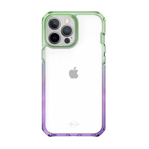 Picture of Itskins Supreme Prism Series Case for iPhone 13 Pro Max - Light Green/Light Purple