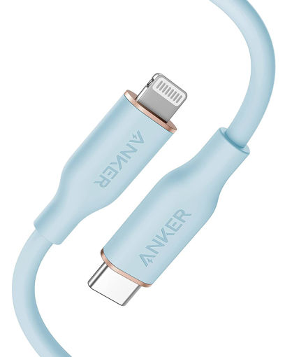 Picture of Anker PowerLine III Flow USB-C to Lightning 0.9M - Blue