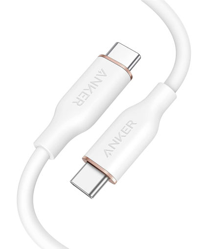 Picture of Anker PowerLine III Flow USB-C to USB-C 100W 0.9M - White