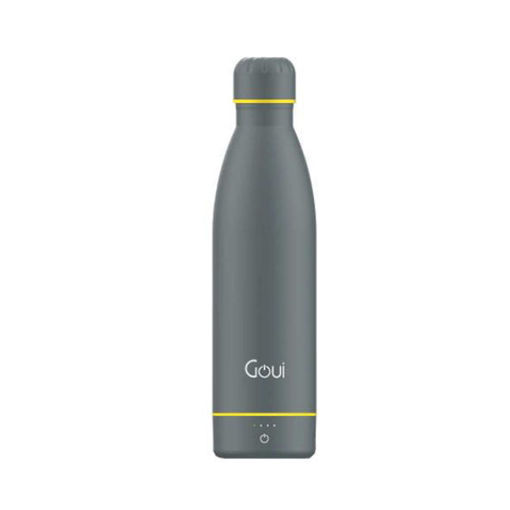 Picture of Goui Loch Combines Wireless Charging 5W Smarter Bottle 420ml - Steel Grey/Yellow