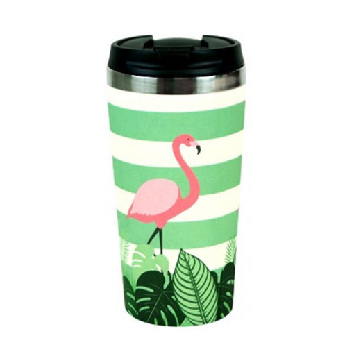 Picture of Woodway Bamboo Mug 500ml - Flamingo
