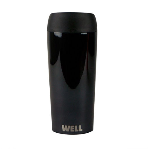 Picture of Woodway Well Travel Mugs 450ml - Black Chrome