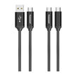 Picture of Tronsmart 2 Pack Braided Nylon Cable USB-A to USB-C and USB-C to USB-C 1M - Black