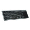 Picture of Porodo Wireless Bluetooth Keyboard with Touch-Pad Ultra Slim - Gray