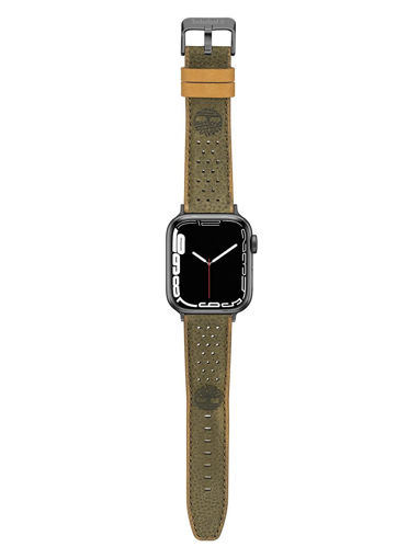 Picture of Timberland Apple Watch 38/40/41mm Smart Watch 20mm Daintree Gun Strap - Green Leather