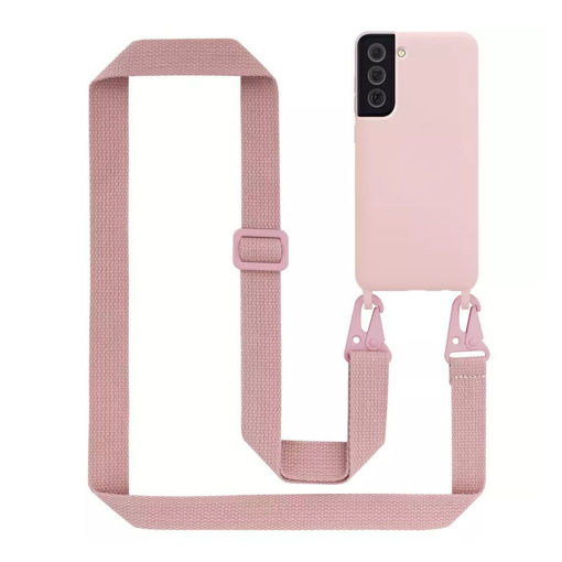 Picture of XFitted Colorful TPU lanyard Case for Samsung S22 - Sand Pink