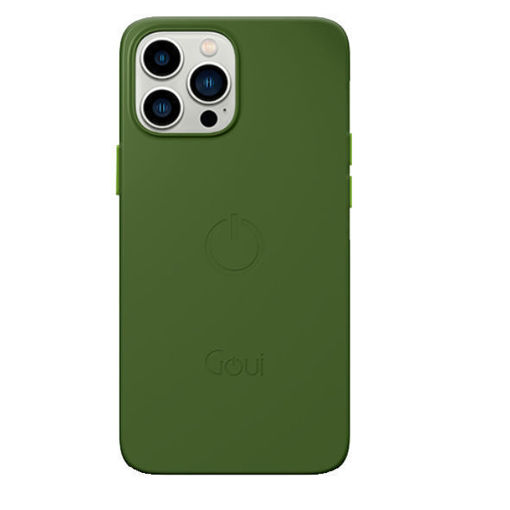 Picture of Goui Magnetic Case for iPhone 14 Pro with Magnetic Bars - Olive Green