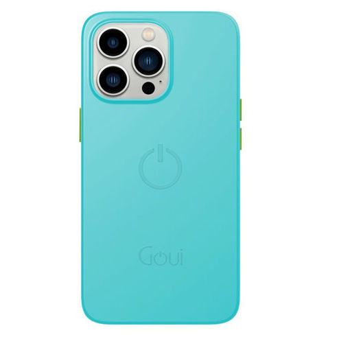 Picture of Goui Magnetic Case for iPhone 13 Pro with Magnetic Bars - Cyan Blue