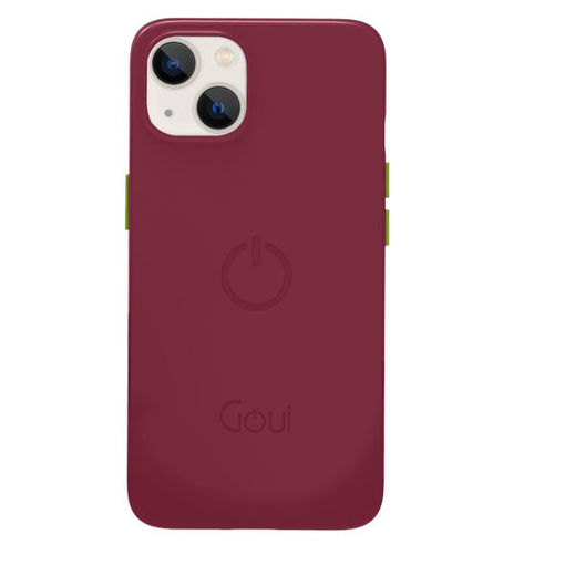 Picture of Goui Magnetic Case for iPhone 13 with Magnetic Bars - Maroon Red