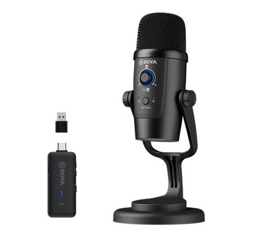 Picture of Boya Optional Wired/2.4GHz Wireless Dual-Function Microphone 10m - Black