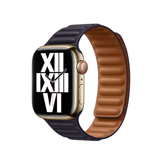 Picture of Apple Ink Leather Link for Apple Watch Band 41/40/38mm S/M - Ink