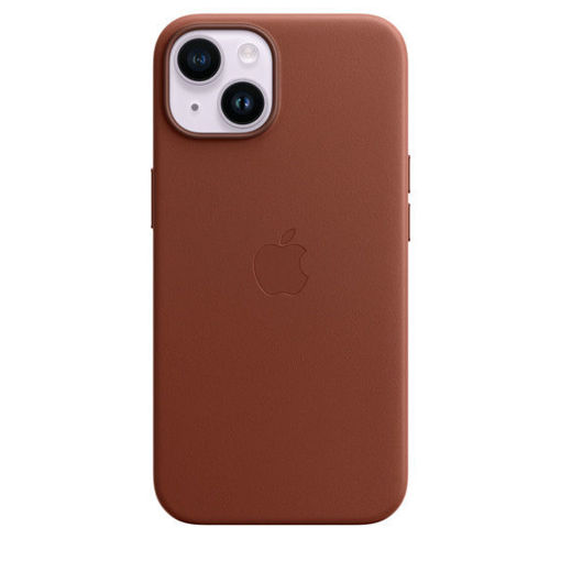 Picture of Apple iPhone 14 Plus Leather Case with MagSafe - Umber