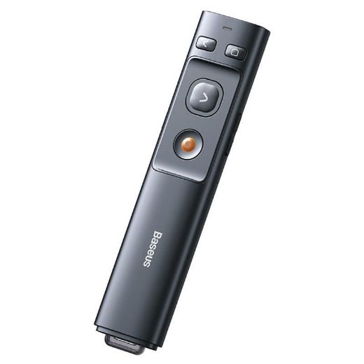 Picture of Baseus Orange Dot Wireless Presenter Red Laser - Dark Gray