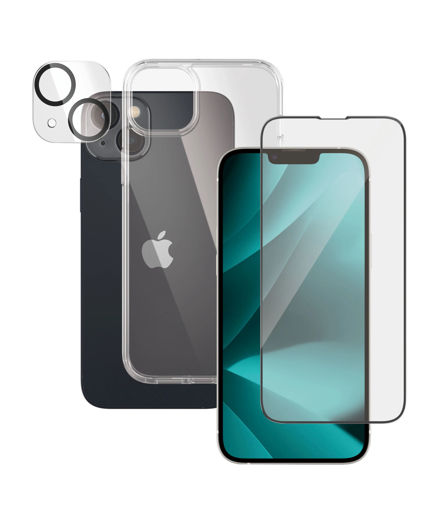 Picture of PanzerGlass Bundle (UWF + HardCase + Lens) for iPhone 14 Plus - Clear