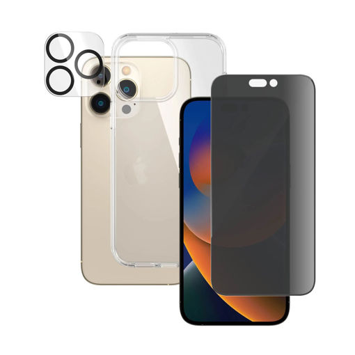 Picture of PanzerGlass Bundle (UWF + HardCase + Lens) for iPhone 14 Pro Max - Privacy