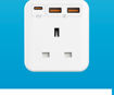Picture of Momax OnePlug PD20W 2A1C 3 Outlet Strip - White