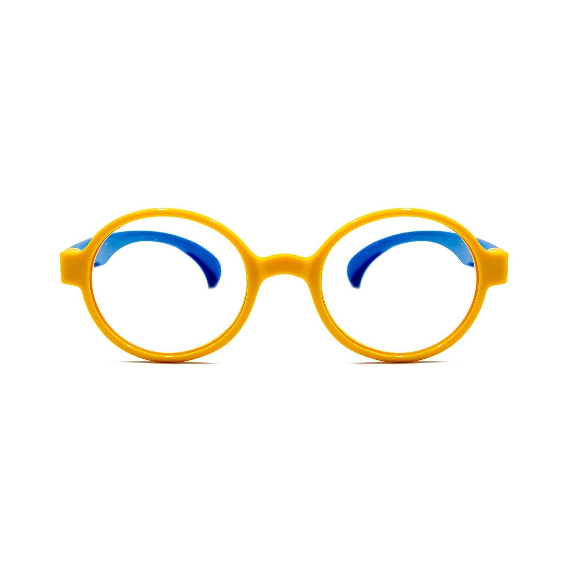 Picture of Specs Round Frame Kids Screen Glasses - Yellow/Blue