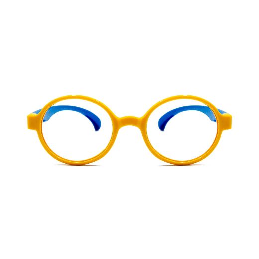 Picture of Specs Round Frame Kids Screen Glasses - Yellow/Blue