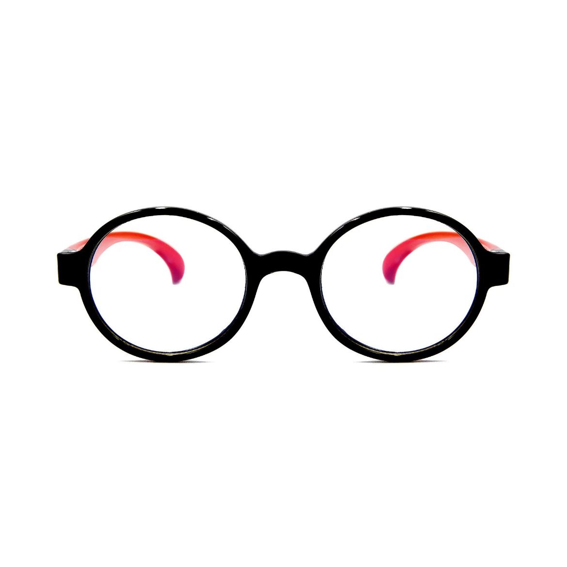 Picture of Specs Round Frame Kids Screen Glasses - Black/Red